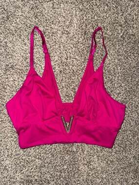 Victoria's Secret Sexy Illusion V-Hardware Crystal Bralette Bikini Top